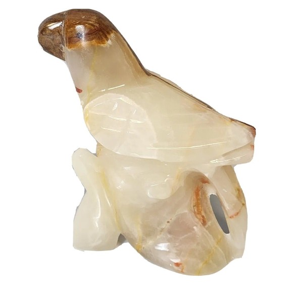 Decorative Collectible Animal Figure Marble Onyx Desk Mantel Bird Handmade NEW - Picture 2 of 10